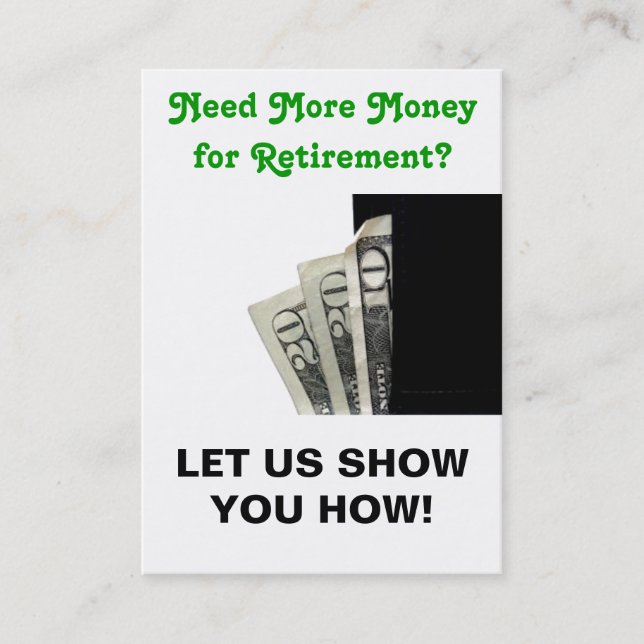 Sizzlekortet - låt oss visa dig! visitkort (Framsida)