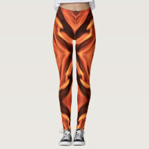 Sizzlin Hett Byxor - Flame Print Leggins