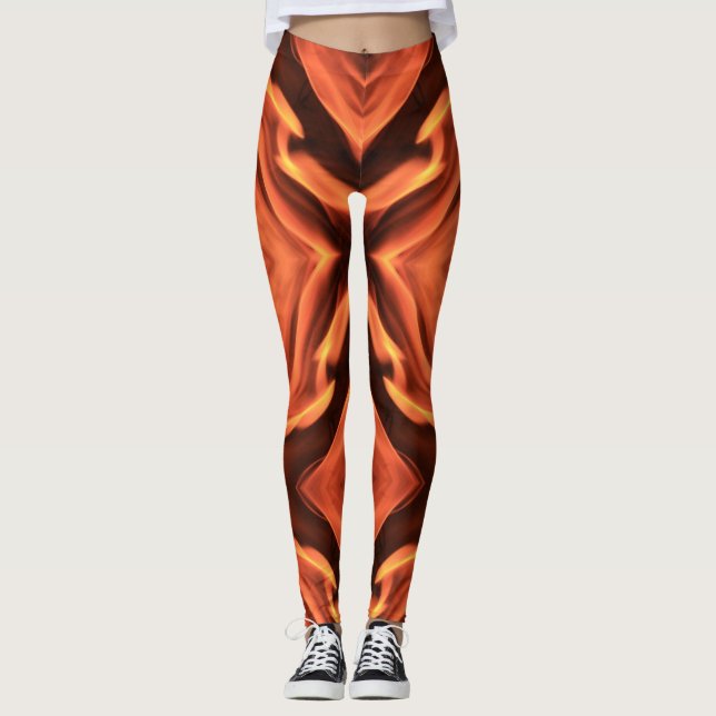 Sizzlin Hett Byxor - Flame Print Leggins (Framsida)