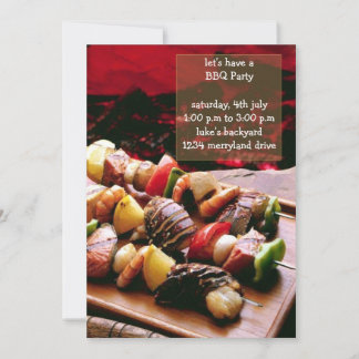 Sizzling BBQ-gruppinbjudningar Inbjudningar