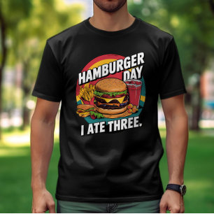 Sizzling Burger Delight with Golden Fries and Refc T Shirt