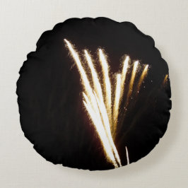 Sizzling Fireworks Rund Kudde