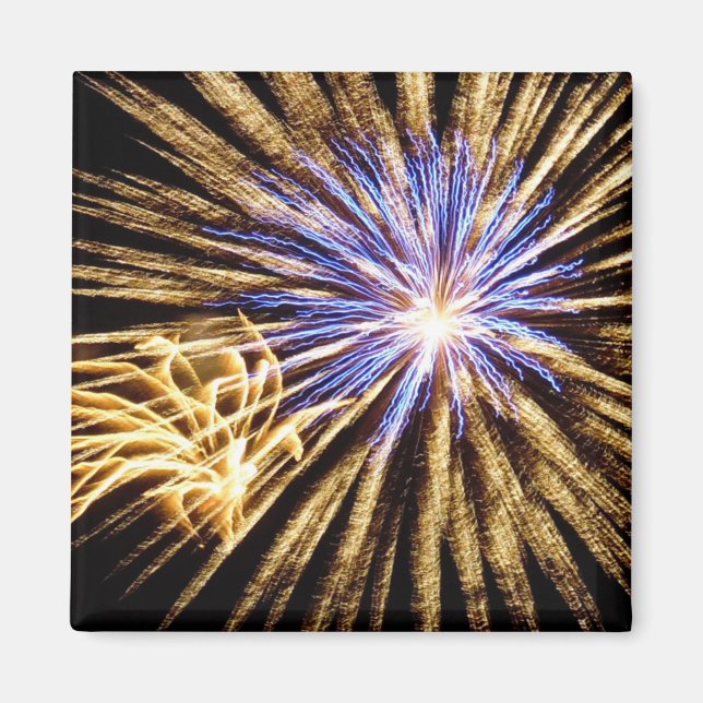 Sizzling Fireworks-Visning Magnet (Framsidan)