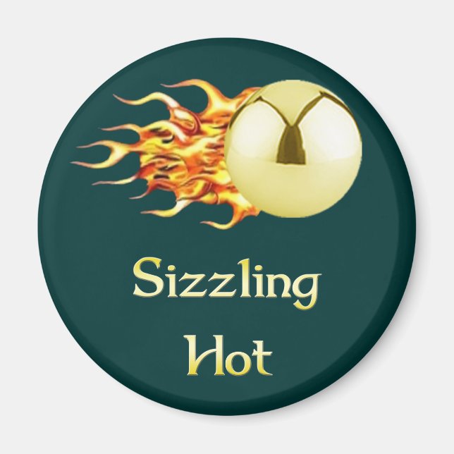 Sizzling Hett Pinball Magnet (Framsidan)