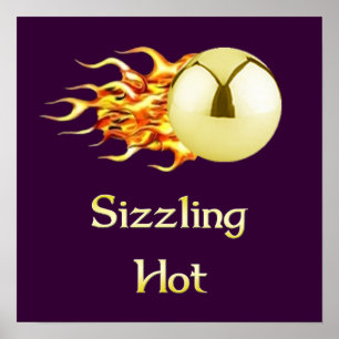 Sizzling Hett Pinball Poster