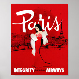 Sizzling in Paris konsttryck Poster