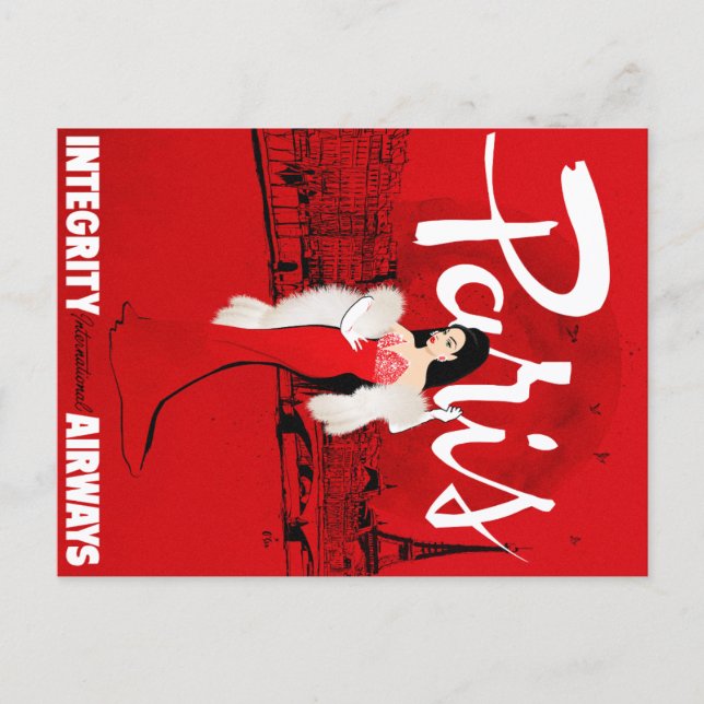 Sizzling in Paris Vykort (Framsida)