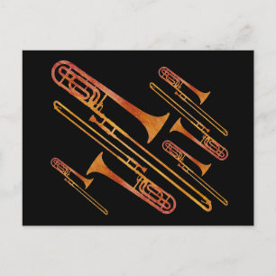 Sizzling Trombone Vykort