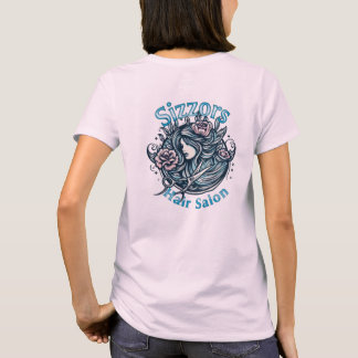 Sizzors Hair Salon Logotyp T-Shirt