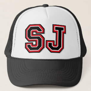 "SJ" Monogram Truckerkeps