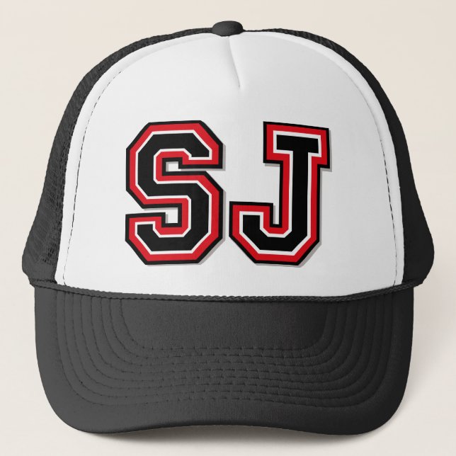 "SJ" Monogram Truckerkeps (Framsida)