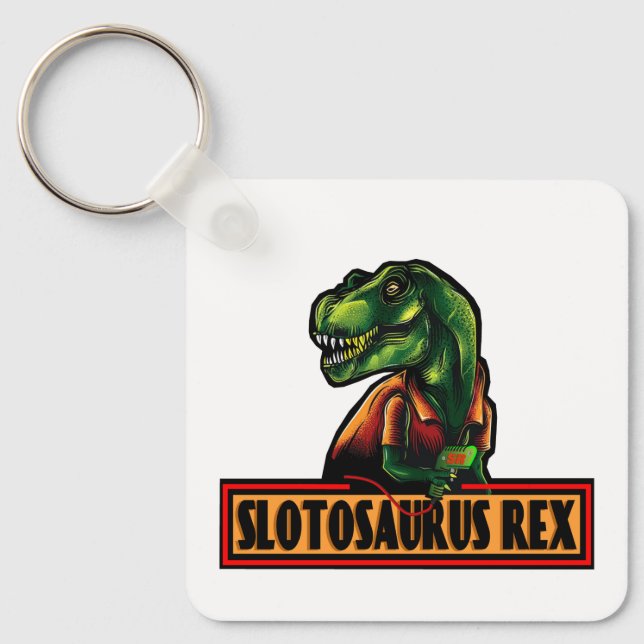SJ Slotosaurus Rex Key Fob Nyckelring (Framsida)