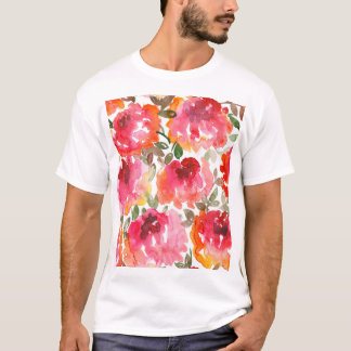 Sjabbiga röda rosor, sömlöst mönster. t shirt
