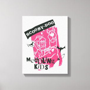 Sjaggy och Scooby-Doo Meddling Kids Punk Outline Canvastryck