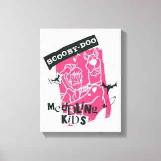 Sjaggy och Scooby-Doo Meddling Kids Punk Outline Canvastryck