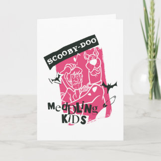 Sjaggy och Scooby-Doo Meddling Kids Punk Outline Kort