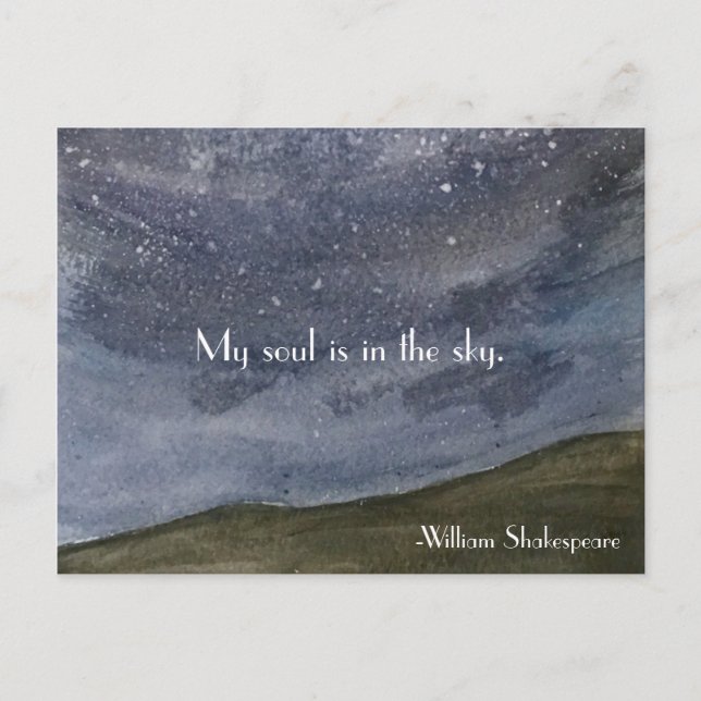 Sjakespeare-inspirationsoffert Vykort (Framsida)