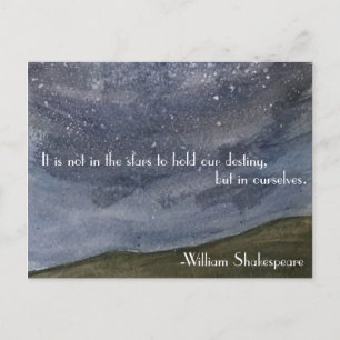 Sjakespeare-inspirationsoffert Vykort