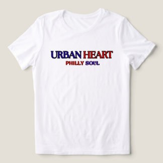 SJÄL AV PHILLY URBAN HJÄRTA Blå Röd Dam T Shirt