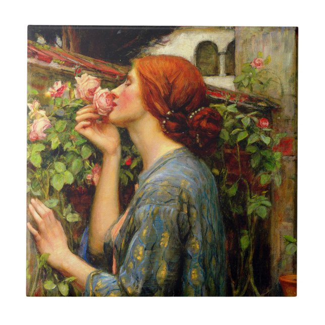 Själ av rosen John William Waterhouse Kakelplatta (Framsidan)