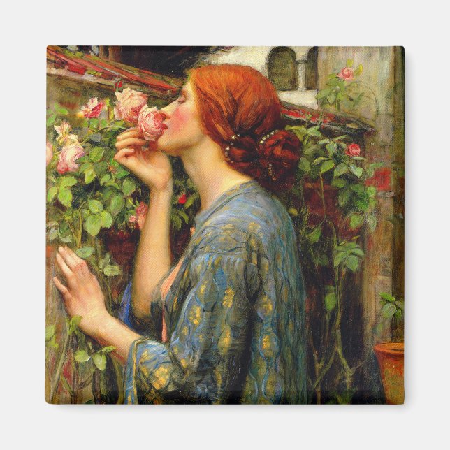 Själ av rosen John William Waterhouse Magnet (Framsidan)