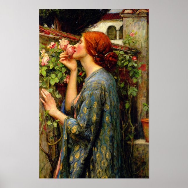 Själ av rosen John William Waterhouse Poster (Framsidan)