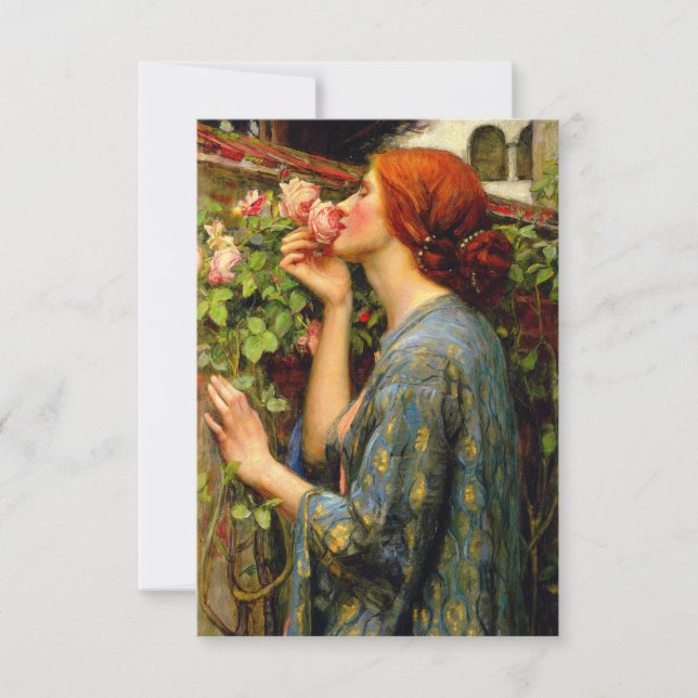 Själ av rosen John William Waterhouse Tack Kort (Framsida)