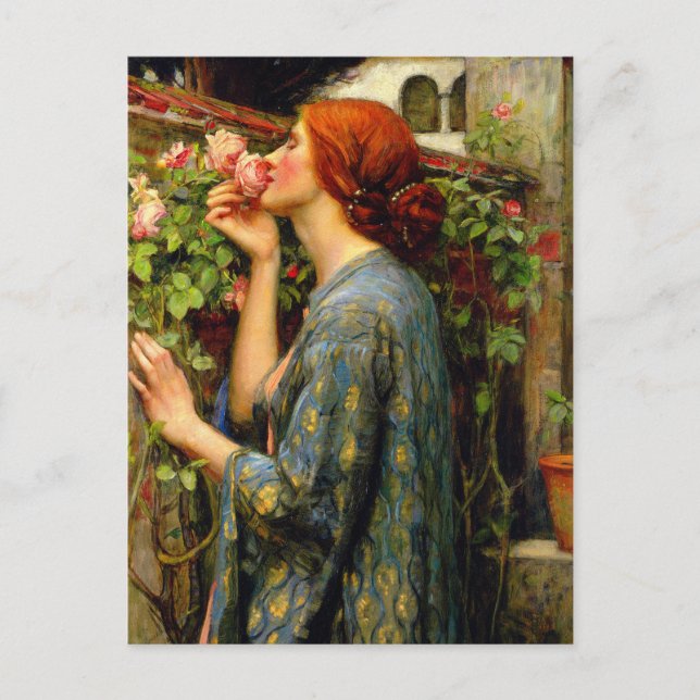 Själ av rosen John William Waterhouse Vykort (Framsida)