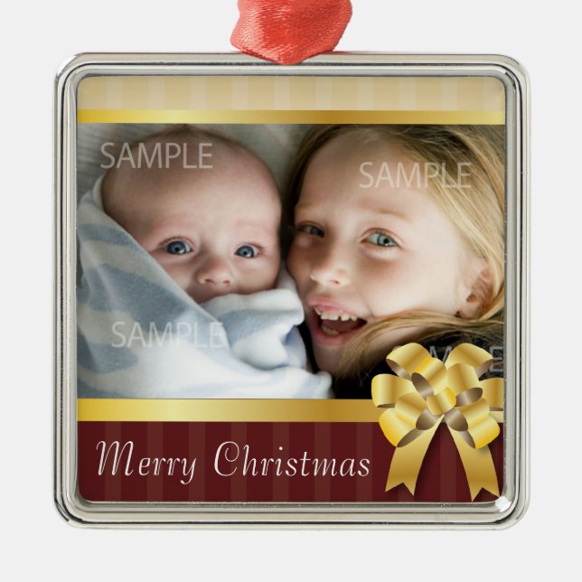 Sjal det övre helgdagprydnad julgransprydnad metall (Framsidan)