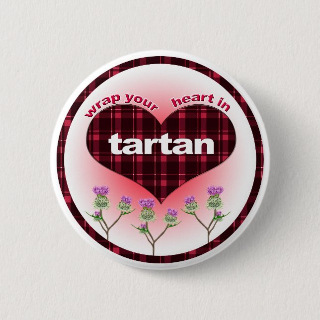 Sjal din hjärta i Tartan Knapp (Framsida)
