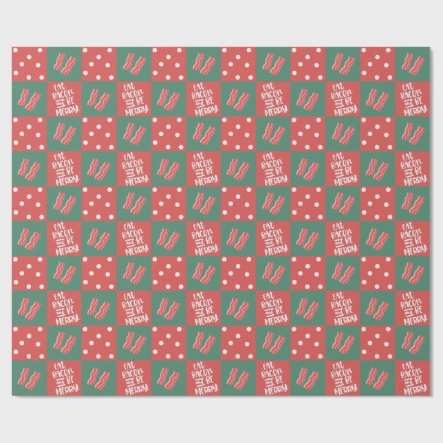 Sjal för baconjulgåva presentpapper (Platt)