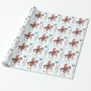 Sjal för Cowboyfödelsedaggåva Presentpapper