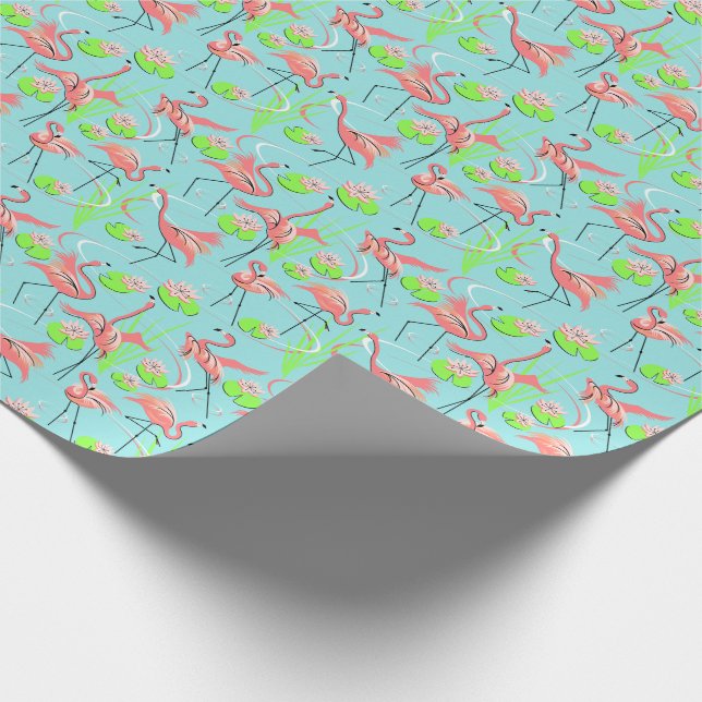 Sjal för gåva för FlamingoFandango mång- Presentpapper (Hörn)
