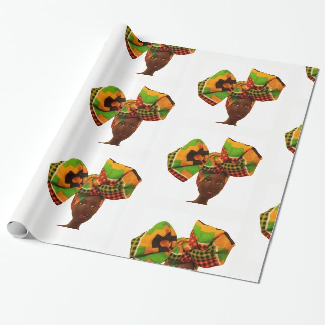 Sjal för Hairitage Head sjalgåva Presentpapper (Utrullad)