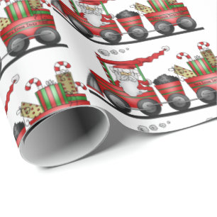 Sjal för helgdag för julSanta tåg Presentpapper