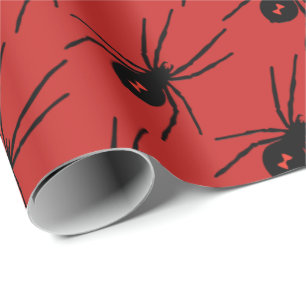 Sjal för party för Halloween helgdagsvart spinde Presentpapper