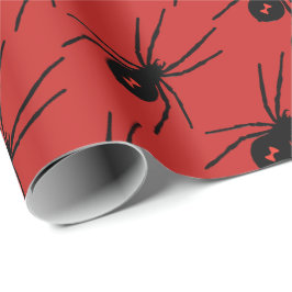 Sjal för party för Halloween helgdagsvart spindel Presentpapper