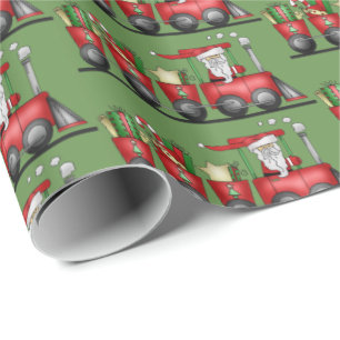 Sjal för party för mönster för julSanta tåg Presentpapper