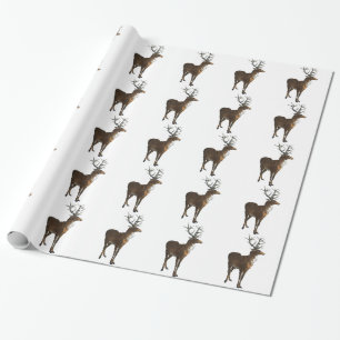 Sjal för vintagefullvuxen hankronhjortgåva presentpapper