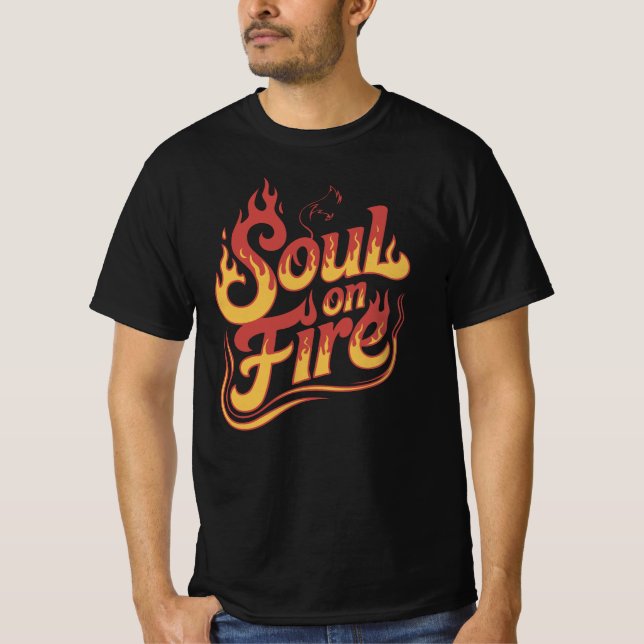 Själ i brand t shirt (Framsida)