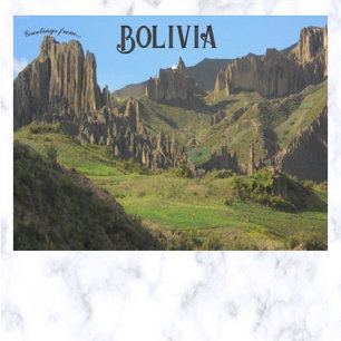 Själarnas dal Bolivia vykort
