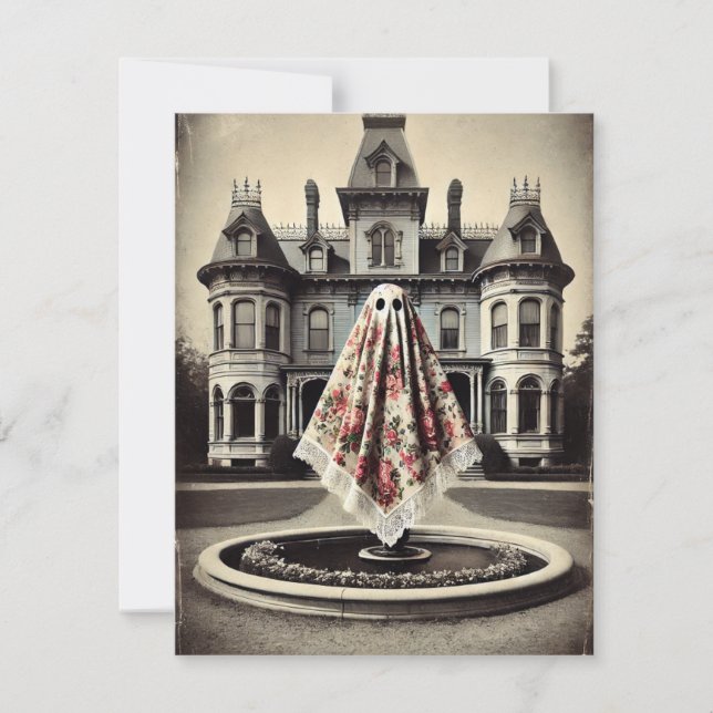Själarnas härjningar på Roseveil Manor – gotisk vi Anteckningskort (Framsida)