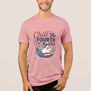 Själavscykla Fjärde Ut Patriotisk Anka Vektor Tröj T Shirt