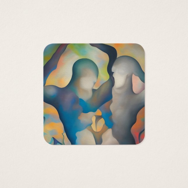 själen maste fyrkantigt visitkort (Framsida)