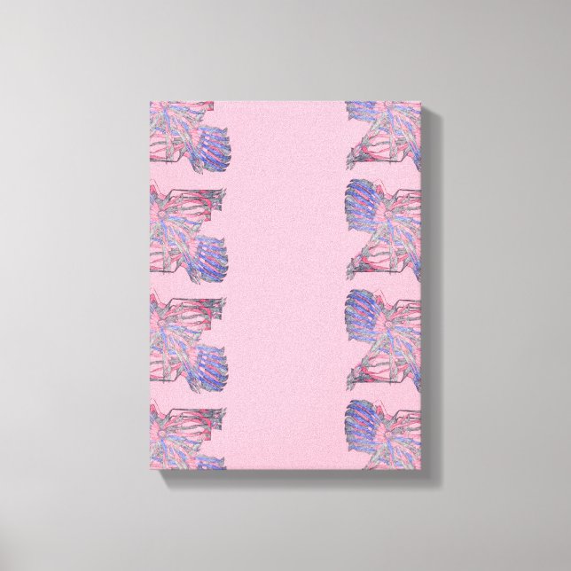 Själens härva: Modern expressionistisk grafik Canvastryck (Framsida)