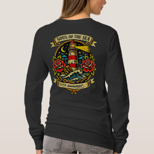 Själens Hav Gammaldags Sjömanstatuering för Kvinno T Shirt