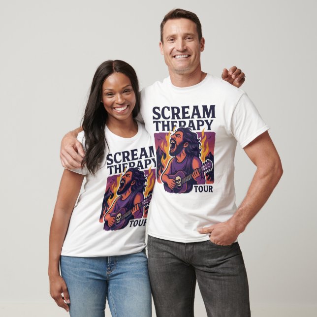 Själens skrik – Expressiv musikkonst T Shirt (Unisex)
