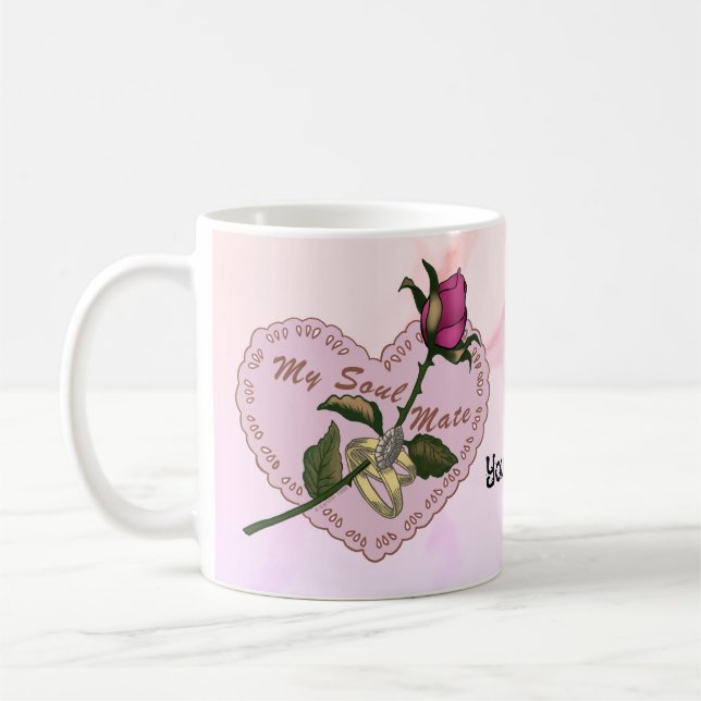 själens vän rosmuggar kaffemugg (Vänster)