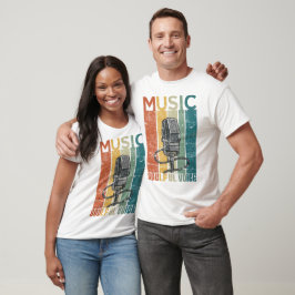 SJÄLFULL RÖST VINTAGE MUSIK DESIGN T SHIRT