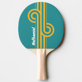 Själskal Sunrise Stripe Loop med namn Pingisracket